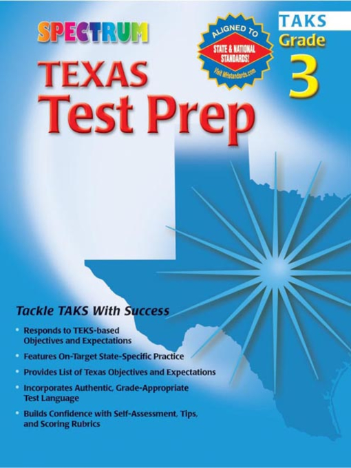 Cover image for Texas Test Prep, Grade 3